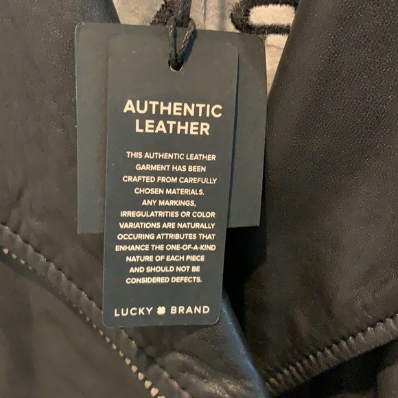 Lucky Brand leather jacket size small NWT - Picture 6 of 6